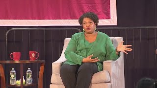 Stacey Abrams urges New Haven students to get involved and vote [upl. by Hansiain243]