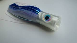 Evolution Lures Blue White Torpedo Supercharger Offshore Fishing Lure [upl. by Lothario]