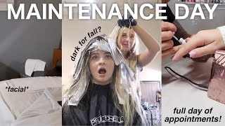 VLOG MAINTENANCE DAY ✨ nail hair amp facial appointments [upl. by Gaelan]