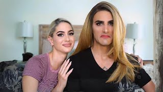 Man to Woman Makeup Transformation by Wife [upl. by Livesay]