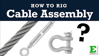 How to Make a Cable Suspension Assembly  Basic Cable Rigging [upl. by Almat]