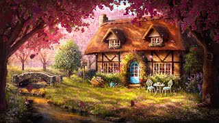 Peaceful Spring Cottage Ambience with Babbling Brook amp Birdsong for Relaxation Focus amp Sleep [upl. by Rinaldo]