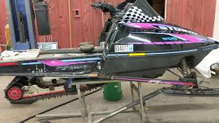 POLARIS 800 STORM SLED CRAZY FAST MUSCLE SLED [upl. by Saum]