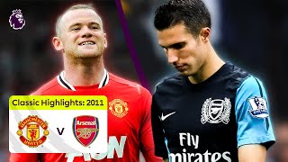 Manchester United 82 Arsenal  Full Premier League Highlights  201112 [upl. by Malkah]