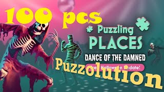 PuzzlingPlaces MetaQuest Playthrough Halloween dance 100 pcs Puzzle Challenge SpedUp ASMR [upl. by Eenttirb]