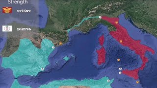 Second Punic War in 1 minute [upl. by Alyhs]