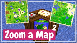 How To Zoom a Map With a Cartography Table  Minecraft Tutorial [upl. by Yerffeg]