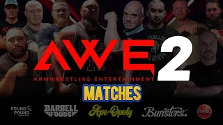 AWE 2  Armwrestling Entertaiment 2  Matches [upl. by Adnavoj]