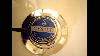 Water flowing after pulling the chain Schaller Oyster 723 [upl. by Orestes]