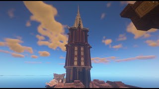 Mob Farm Tower buidling timelapse \\ Skyblock with Friends Part 3 [upl. by Felicio997]