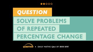 Calculate repeated PERCENTAGE CHANGE [upl. by Ennayhs]