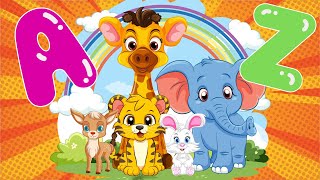 Alphabet Zoo Adventure A to Z Animal Names 🐒🦁 Learn with Learning for Toddlers [upl. by Hgielime201]