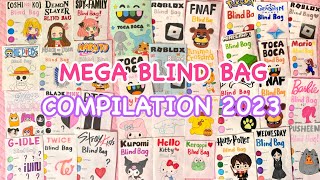 ⭐️paper diy⭐️ MEGA BLIND BAG COMPILATION 🔇 no music  2023  ASMR  applefrog [upl. by Jarid701]