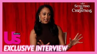 Tamera Mowry Gets Emotional While Discussing How She Relates to Scouting For Christmas Character [upl. by Doug81]