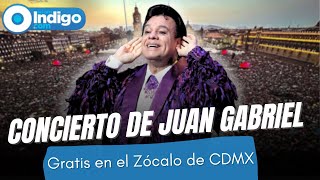 ¡Juan Gabriel llega al Zócalo Fecha y hora del concierto  Reporte Indigo [upl. by Nwahsit745]