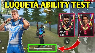 LUQUETA FREE FIRE ABILITY  LUQUETA CHARACTER ABILITY FREE FIRE  FREE FIRE LUQUETA CHARACTER SKILL [upl. by Nahttam]