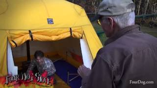 06 Tent Tour  Creating Coal Tips  Four Dog Stove  Winter Camping Symposium 2014 [upl. by Dotti]