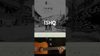 1 min Ishq Guitar Tabs 🎶  Amir Ameer  Faheem Abdullah  Rauhan Malik I LoveSong2024 guitartabs [upl. by Aislehc721]