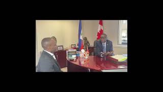 Notre interview avec le Dr Weibert Arthus ambassadeur d’Haiti au Canada Partie 2 [upl. by Savinirs]