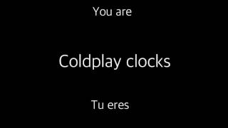 Clocks  Coldplay subtitulada en español e ingles lyrics [upl. by Amimej939]