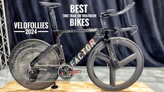 NEW Top 10 Best Time trial  Triathlon Bikes for 2024  Velofollies 2024 Kortrijk [upl. by Mendelsohn]