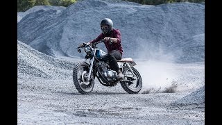 SUZUKI GN250 scrambler build  Purpose Built Moto [upl. by Petracca]