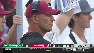 USF vs 4 Alabama Full Game HD NCAAF 972024 [upl. by Scandura]