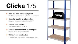 How To Assemble Clicka 175 Shelving [upl. by Dnesnwot297]