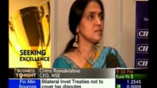 Chitra Ramkrishna MD amp CEO of NSE  Interviewed by ET Now [upl. by Erdnael555]