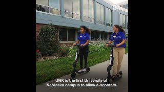 Electric scooters coming to UNK next week [upl. by Ahsenad]