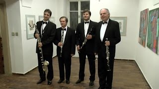 Five Star Clarinet Quartet  Heroldův sál RG Rakovník 1212017 [upl. by Ycnej]