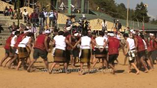 Kuki tribe singing joyfully during Hornbill Fest [upl. by Phillada]