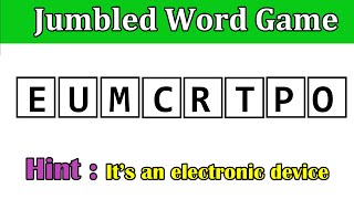 7 Guess the Jumbled Word By Using the Hint  Word Scramble  Puzzles guessthejumbledword jumble [upl. by Imotih]