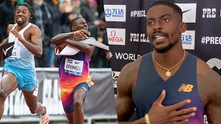 Pre Classic 100m Was Personal For Trayvon Bromell [upl. by Orferd724]