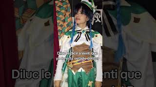 kmomgameplay cosplay venti ventigenshinimpact cosplayer makeup [upl. by Pedaias]