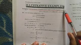 Riemann integration5  Bounded function Which is not reimann integrable [upl. by Elvah]