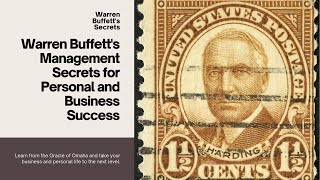 Warren Buffetts Management Secrets for Personal and Business Success [upl. by Edgardo122]