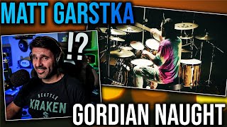 MUSIC DIRECTOR REACTS  Matt Garstka quotGordian Naughtquot  Drum Playthrough [upl. by Atinnor523]