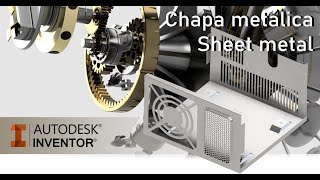 CHAPA METÁLICA EN INVENTOR INTRODUCCIÓN SHEET METAL [upl. by Lorrie]