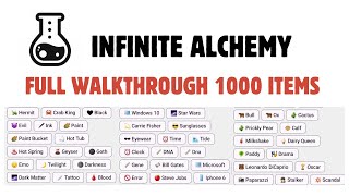 Infinite Alchemy Game Full Walkthrough 1000 Items Part 2 [upl. by Analla]