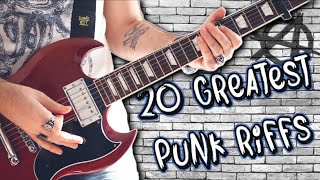 Top 20 Greatest Punk Rock Riffs [upl. by Niklaus793]