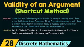 Checking The Validity of An Argument Shortcut Method [upl. by Nadda]