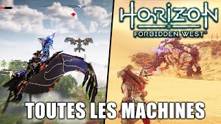 HORIZON FORBIDDEN WEST  Toutes les MACHINES du jeu Emplacements amp Scans [upl. by Sparhawk]