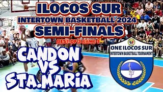 SEMI FINALS GAME 1 CANDON VS STAMARIA  ILOCOS SUR INTERTOWN 2024 GAME HIGHLIGHTS [upl. by Molloy]