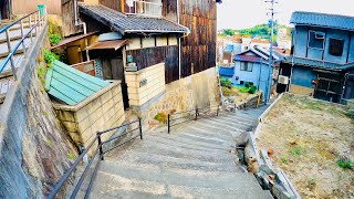 尾道の散策  Historical Japanese Residential Streets Walking Tour Onomichi Hiroshima [upl. by Marlowe]