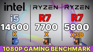 i5 14th 14600k vs ryzen 7 7700x vs i5 13600K vs R7 5800X3D VS R5 7600X VS I9 11900K  Rtx 4090 OC [upl. by Ennaitsirk708]