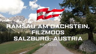 Driving in Austria  Ramsau am Dachstein Filzmoos Oberhofalm Almsee  4k [upl. by Emsmus]