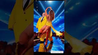 Handsome obese man dancing with beautiful girl explodes the Got Talent stage [upl. by Nybor]