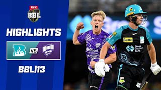 Brisbane Heat v Hobart Hurricanes  KFC BBL13 [upl. by Fredelia421]