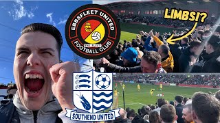 EBBSFLEET VS SOUTHEND11CLASH OF FORMS SEES BLUES TAKE A POINT [upl. by Dutchman]